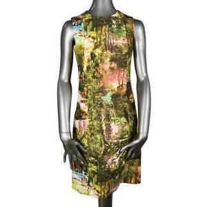 Carven NWT Green Jungle Dress Sleeveless Sheath 34 2